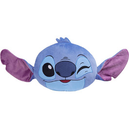 Декоративна подушка Disney Lilo & Stitch 3D для дівчаток (синя з обличчям Стітча)