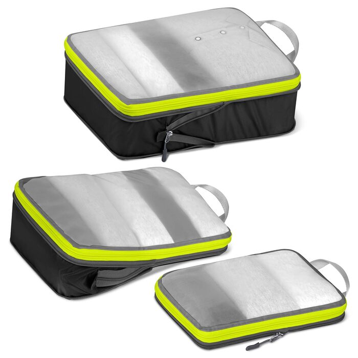 Набір компресійних органайзерів для подорожей Cipway (6 шт), ультралегкі сітчасті сумки-пакувальники для одягу в рюкзак та валізу, чорний колір