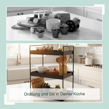 Спеція-органайзер Relaxdays, металева, 3 яруси