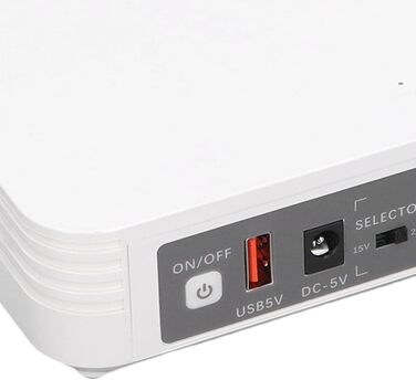 Mini UPS 8000mAh з голосовим підключенням, DC 5V 9V 12V POE 15V 24V, USB 5V 2A, захист від перенапруги, блок живлення для роутерів, модемів, камер (EU-штекер)