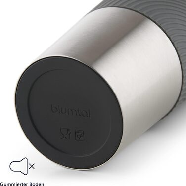 Термогорнятко Blumtal Classic 500 мл - герметичне, зберігає тепло протягом 6 годин/12 годин холоду, отвір для пиття на 360, швидкозатискна кришка, антрацит