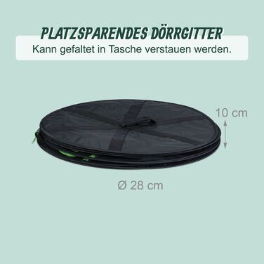 Relaxdays Складана сітка для сушіння білизни (зелена)