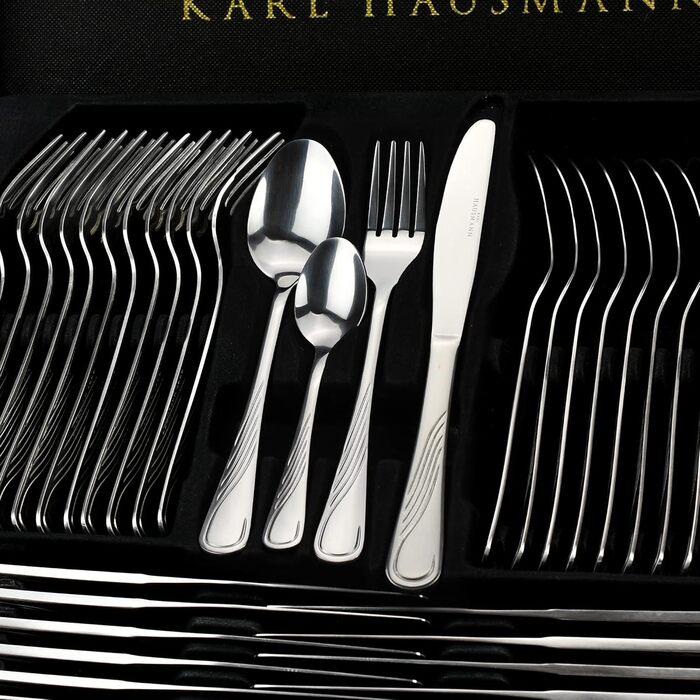 Набір столових приборів Karl Hausmann на 6 осіб (30 предметів) - нержавіюча сталь, для посудомийної машини