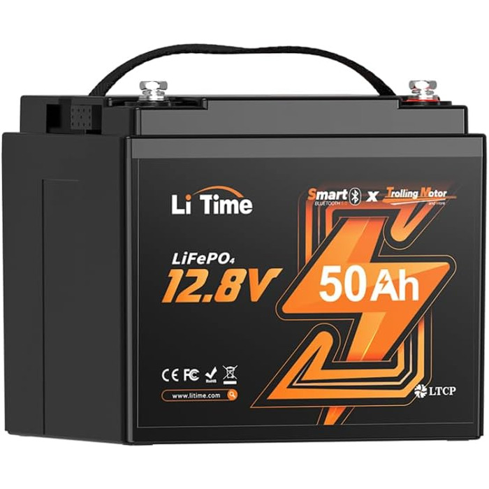 Літієвий акумулятор, автофургон під сидінням (12V50Ah BT TM), 4 12V 100Ah Bluetooth