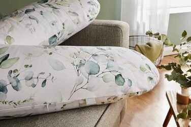 Подушка для годування Rotho Babydesign Multi (190x35 см) - гіпоалергенна, безшумна, можна прати в пральній машині, мотив листя