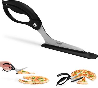 Ножиці для піци Dreamfarm Scizza / побутові ножиці, Чорний Деревне вугілля
