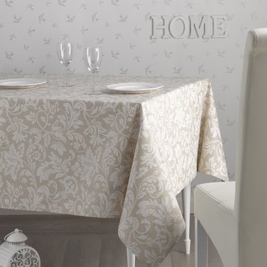 Скатертина Atenas Home Textile Ariadna Blanco, бавовна з покриттям