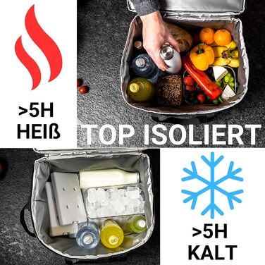 Сумка-холодильник 30 л - TOP ISOLIERTASCHE Сумка-холодильник складна Сумка для пікніка, термосумка, сумка для ланчу