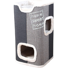 Сучасна вежа для кішок TRIXIE 'вежа для кішок Хорхе, 40 х 40 х 78 см, темно-сірий / світло-сірий / сірий колір - 44957 темно-сірий (1 упаковка)