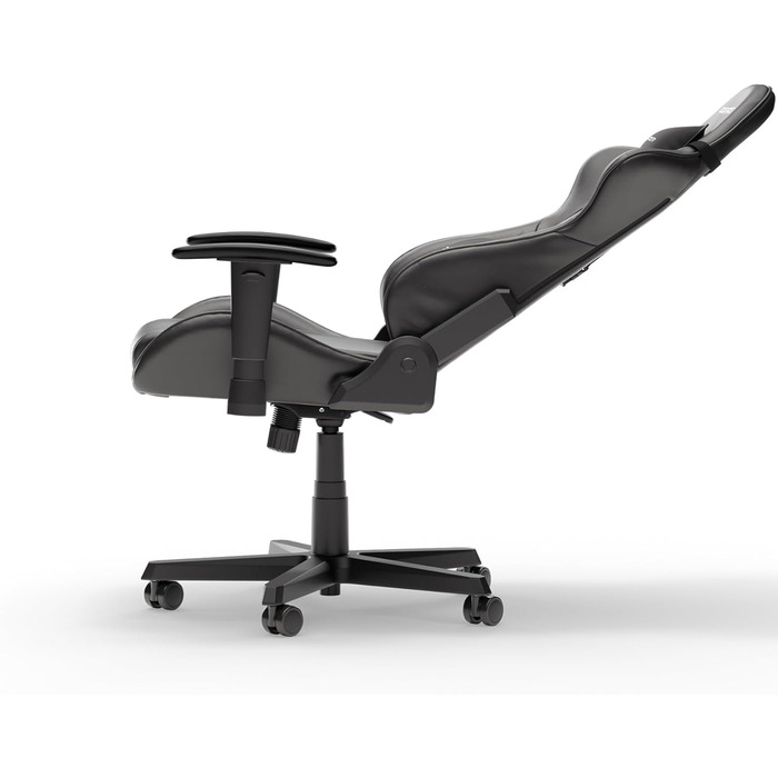 Крісло ігрове DXRacer Formula L чорне, шкіра PVC, ергономічне, для PC геймерів та офісу