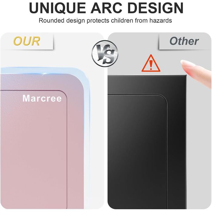 Marcree Cub Safe - Міні-сейф для грошей та особистих речей з ключем (рожевий)