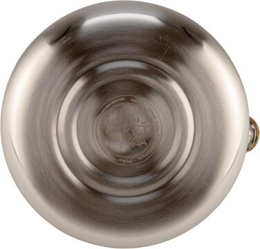 Чайник Karl Hausmann 3L з автоматичним свистком - сріблястий, з нержавіючої сталі для індукційних, газових та електричних плит