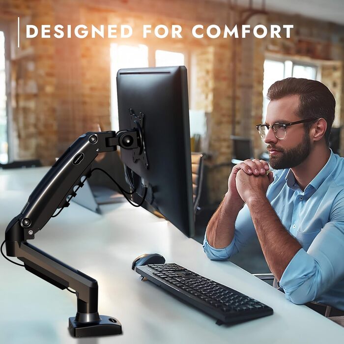 Кріплення для монітора Invision MX200, 19-32 дюйми, VESA 75/100 мм, регульоване, для офісу та дому