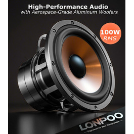 LONPOO LP-42S/LP-42M-BR: Компактні Bluetooth колонки з USB, AUX та виходом на навушники | 30W, 3-дюймовий динамік, дерев'яний корпус