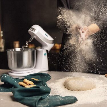 Кухонний комбайн Cecotec Cecomixer 250W з нержавіючої сталі, 3л, 5 функцій, 6 швидкостей, білий