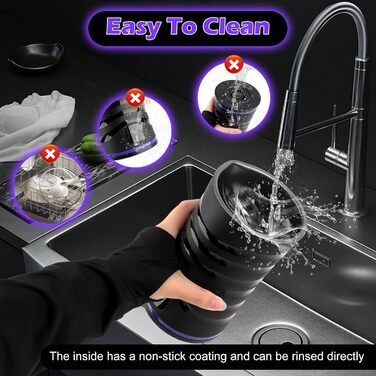 Електричний піноутворювач молока 4-в-1, для гарячого та холодного молока, автоматичне вимкнення