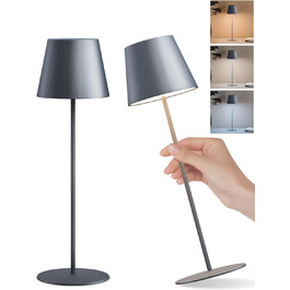 LED настільна лампа FUYO 2 шт. в наборі, акумуляторна, USB-C, сенсорне керування, регулювання яскравості, 2700K-6000K, 3 кольори, для дому та вулиці (чорний)