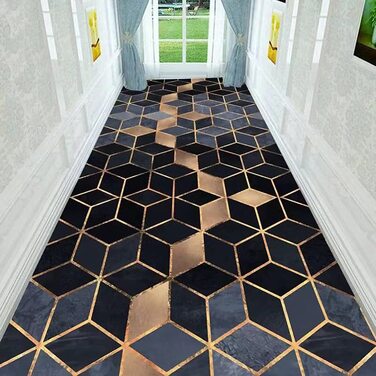 Килимове покриття для передпокою, легко миється килимове покриття для коридору, килимове покриття з коротким ворсом для коридору, килимове покриття для вітальні, кухні, офісу , спальні (колір) (D, 60x300 см)