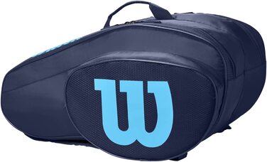 Команда Вілсона з веслом-сумкою, що вміщує до 6 ракеток (темно-синій / Синій)