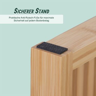 Мінімалістична лавка з бамбука Relaxdays