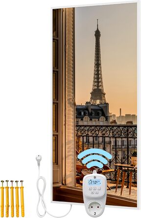 Інфрачервоний обігрівач BR Bringer 60x120см, Paris Picture, 1000 Вт, Wifi термостат