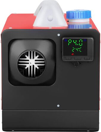 Автономний дизельний опалювач VEVOR 12V 8kW з LCD-дисплеєм, пультом дистанційного керування та Bluetooth, 10м, 0.16-0.52 л/год