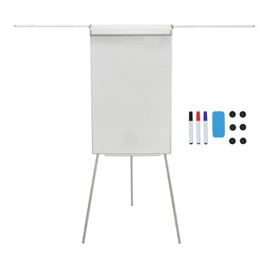 Дошка для письма Relaxdays Flipchart, 100x70 см, з двома кріпленнями