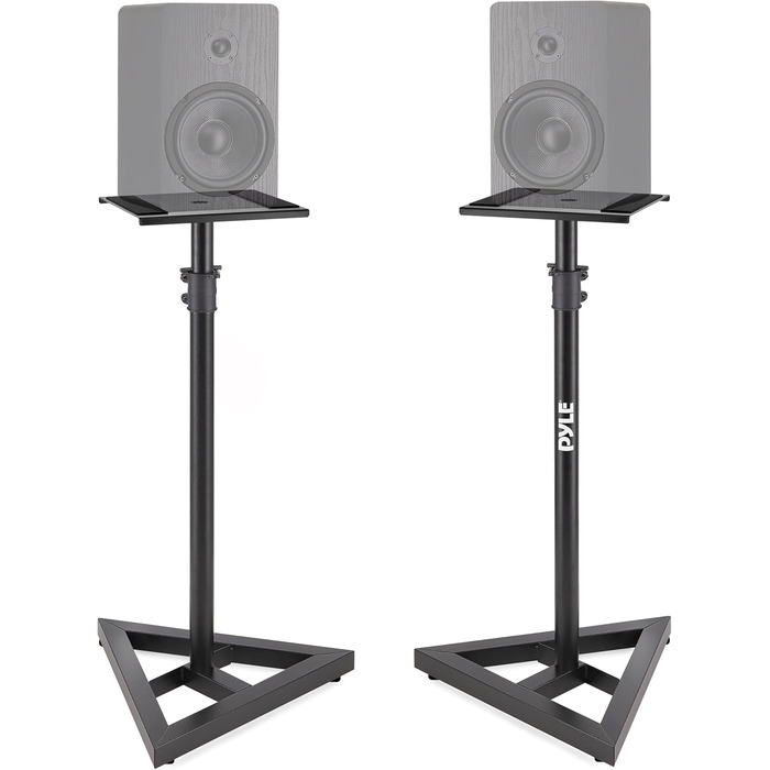 Підставка для акустики Pyle, регульована висота 66-132 см, універсальна, міцна, для студійних моніторів, 40 кг, пара