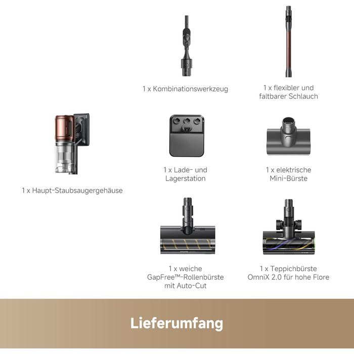 Dreame V30 Бездротовий пилосос для твердих підлог і килимів 24000PA, 90 хв, фільтр 99.99%, видалення шерсті тварин