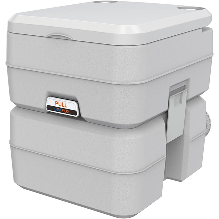 Інноваційна портативна інжекторна туалет Seaflo LIGHTEU 4.75 Gallonen для кемпінгу, дому, трейлера