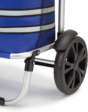 Візок для покупок від 56 л до 50 кг складна знімна кишенькова Ручна візок для покупок візок для покупок скутер синього кольору, 2
