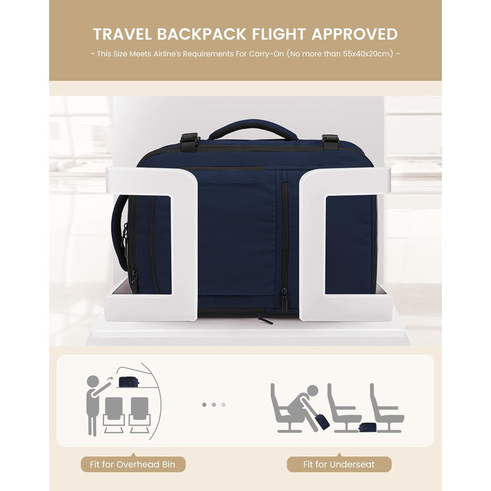 Рюкзак ручної об'єм OVEVOOK: дорожній, 40л, для ноутбука 17