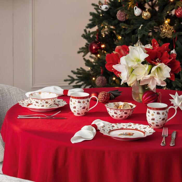 Набір столових приборів Villeroy & Boch Toy's Delight 30 предметів, сріблясто-платиновий, нержавіюча сталь, для 6 осіб, з різдвяними мотивами