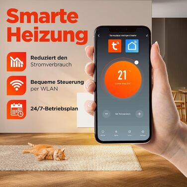 Інфранічна електрична панель TermoPlaza WiFi 270 Вт (до 7 м²) з термостатом | Інфрачервоний нагрівач для дому та ванної кімнати | WiFi, енергозбереження