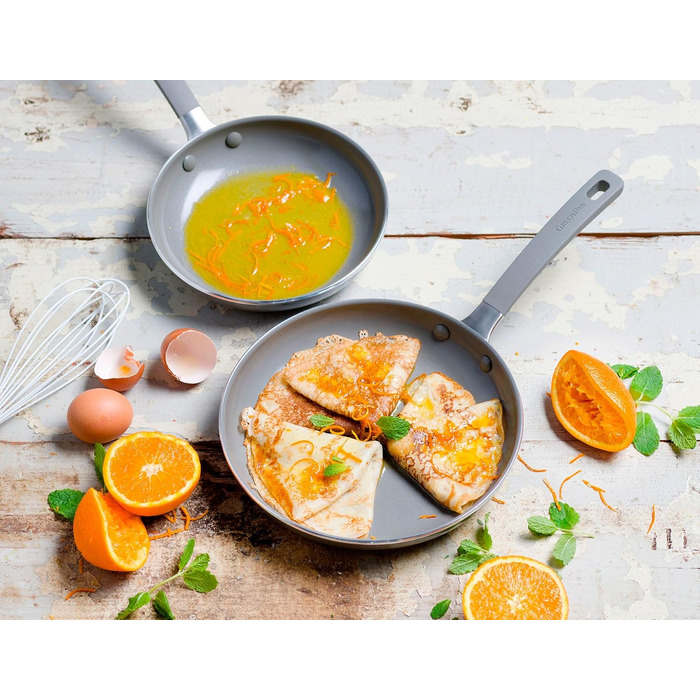 Сковорода GreenPan Melbourne з керамічним покриттям, індукційна, 30 см, алюміній, кварц сірий