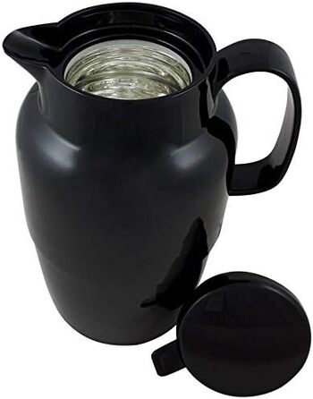 Термос Helios Mondo Push з нержавіючої сталі, 1,3 л, білий, з кнопкою відкривання