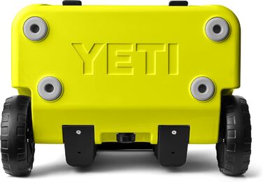 Чорний ящик YETI Roadie 32 на колесах, ізольований (жовтий Firefly)
