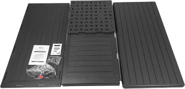 Ящик для зберігання садовий Grindi Morus 190л, водонепроникний, чорний матовий - для подушок, інструментів, на балкон та терасу