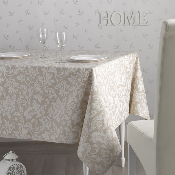 Скатертина Atenas Home Textile Versalles Beige, бавовна з покриттям, 150 x 250 см