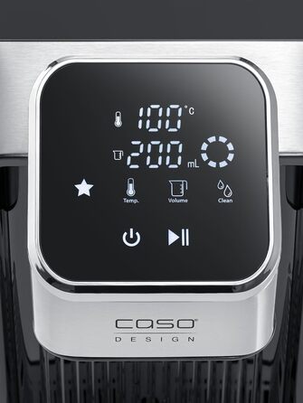 CASO HW 770 Advanced: Диспенсер гарячої води з фільтром, 13 температурних режимів (40-100°C), функція пам'яті, економія енергії до 50%