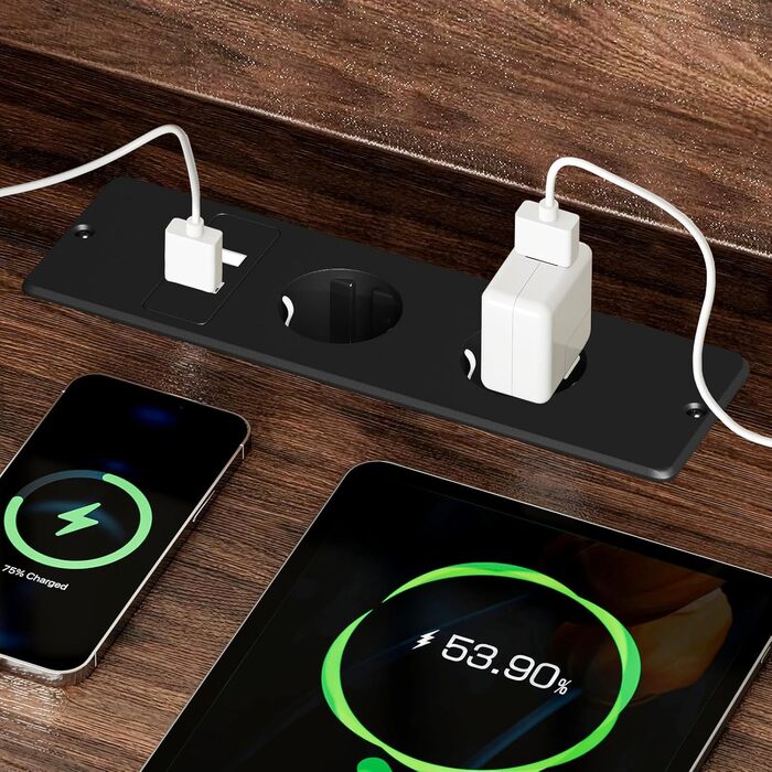 Тумба під телевізор Coleshome з розетками, USB, LED, 4 відкритими полицями та 2 шухлядами, 150x35x65 см, білий та горіх