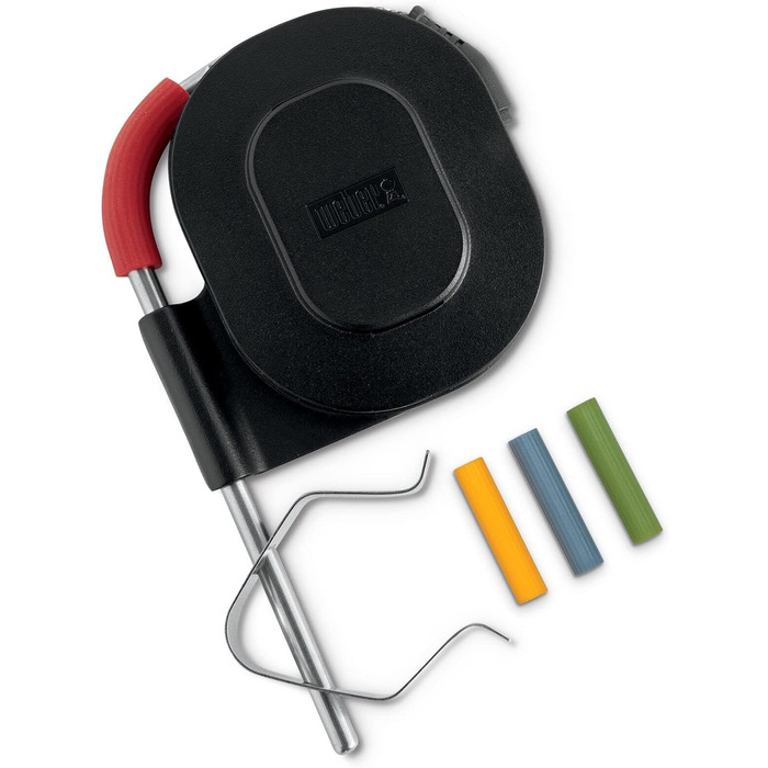Термометр для барбекю Weber 7221 iGrill 2 Bluetooth, 3,2 x 10,8 x 5,0 см та 7212 зонд для камери барбекю, чорний