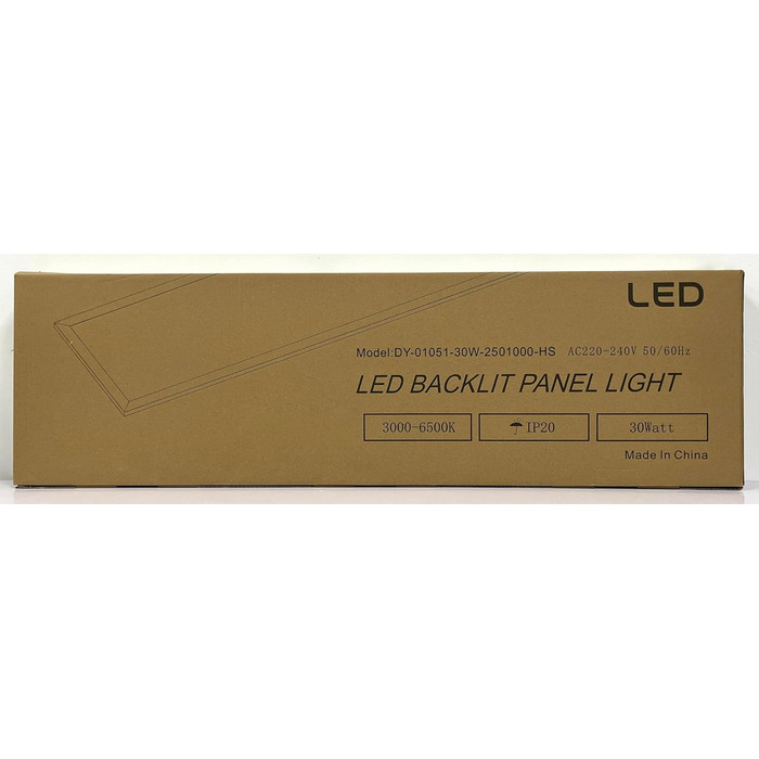 Стельова світлодіодна панель IEGLED, стельова лампа з плоским RGB-підсвічуванням з пультом дистанційного керування, стельова панель потужністю 28 Вт, 3100 лм, 3000K-6500K, світлодіодна панель для вітальні, передпокою, спальні, біла (100x25см, Cct Dimmable