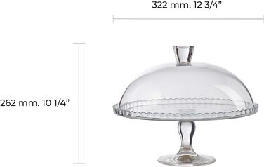 Підставка для капкейків та мафінів з кришкою-куполом, сервірувальний посуд