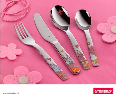 Дитячий столовий набір WMF Prinzessin Anneli з гравіюванням імені. Персоналізований подарунковий набір для хлопчиків та дівчаток. Ідеальний для хрещення.