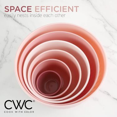 Набір кухонних мисок COOK WITH COLOR 12 шт. з кришкою, блакитно-зелений, глибокі миски для приготування їжі