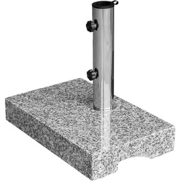 Підставка для парасольки Anndora Granit 25 кг, для балкона, діаметр стієна до 48 мм (світло-сірий)