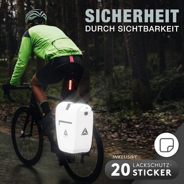 Повністю світловідбиваюча велосипедна сумка для багажника 27 л - Може використовуватися як багажна сумка та сумка через плече - 100 водонепроникна та світловідбиваюча велосипедна сумка Багажник - Велосипедна сумка Traveller повністю світловідбиваюча