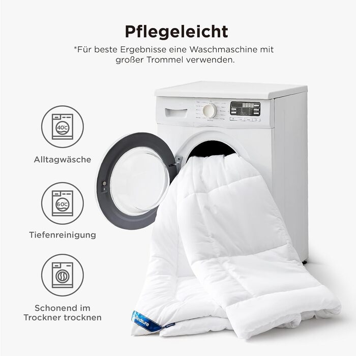 BEDSURE Комплект ковдр 135x200: зимова (450gsm), літня (150gsm) та всесезонна (300gsm) ковдра. Білий колір, 2 шт.