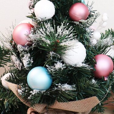 Штучна Різдвяна ялинка COM-FOUR з ялинковими кулями-прикрашена ялинка для різдвяного прикраси-Різдвяна ялинка